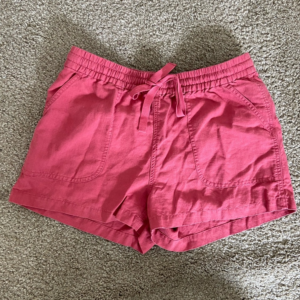 Pink paperbag shorts